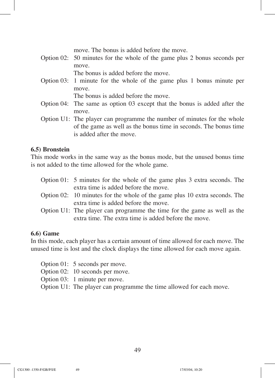 Lexibook CG1300 User Manual | Page 49 / 132