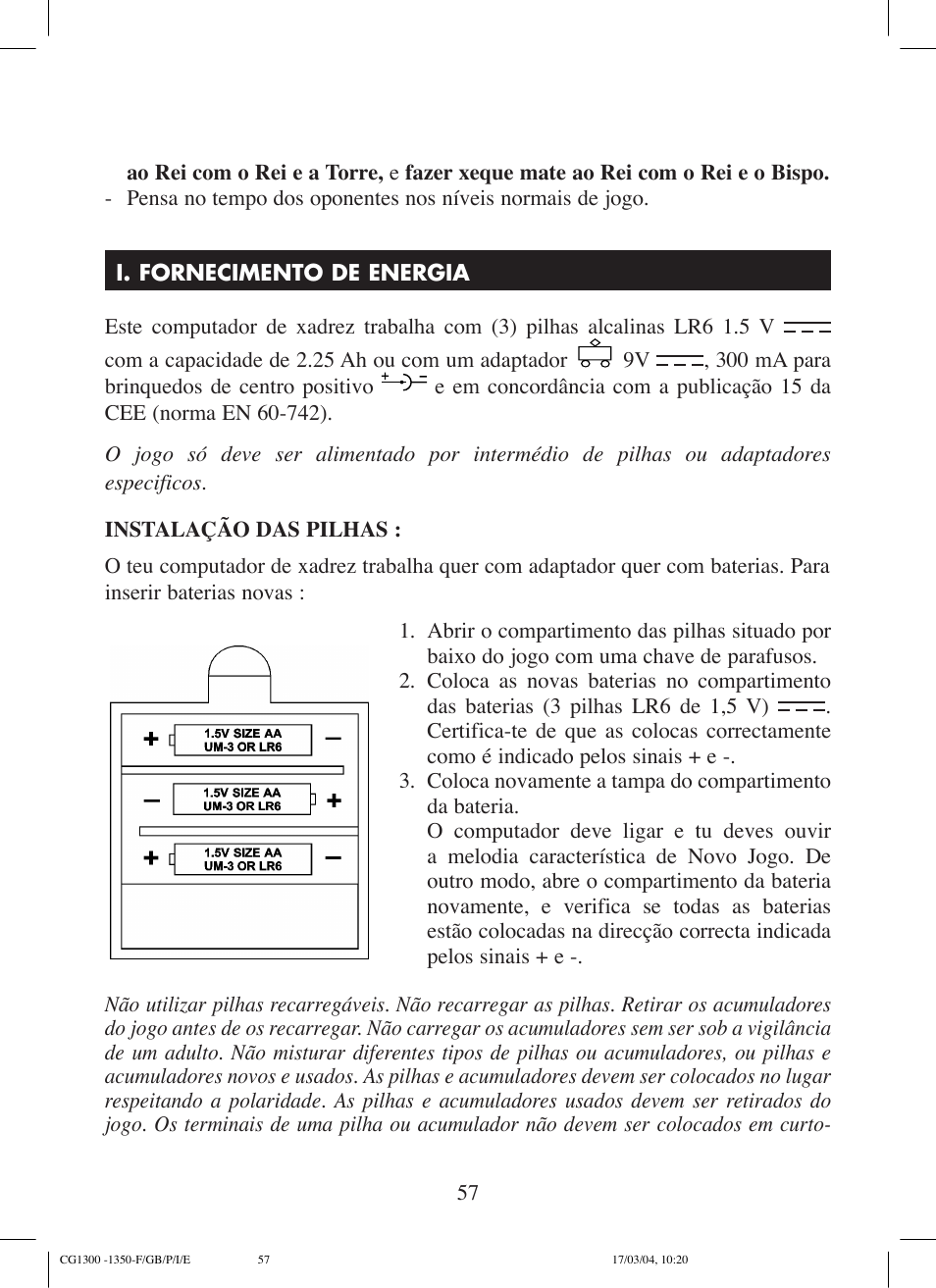 Lexibook CG1300 User Manual | Page 57 / 132