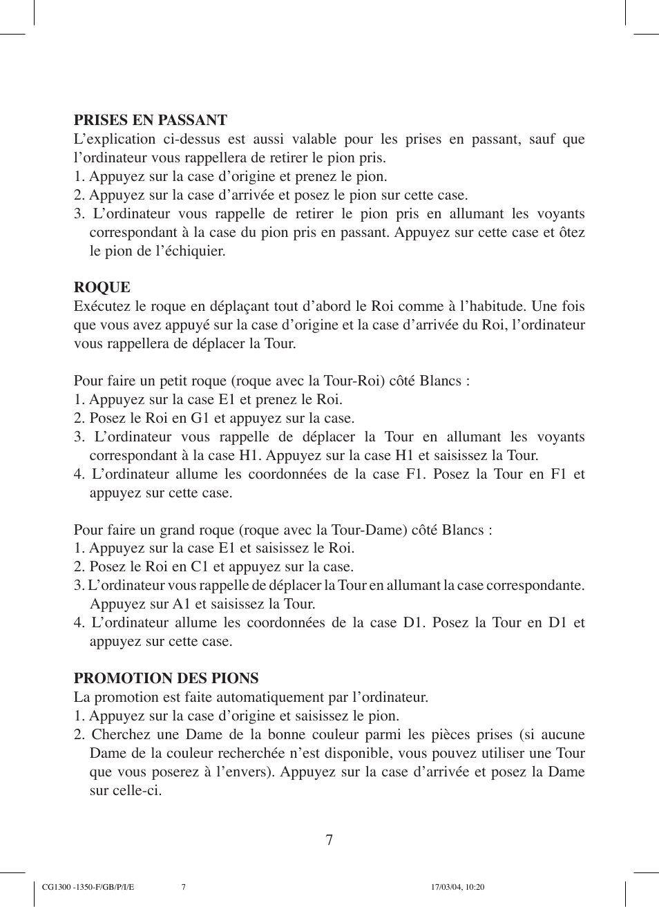 Lexibook CG1300 User Manual | Page 7 / 132