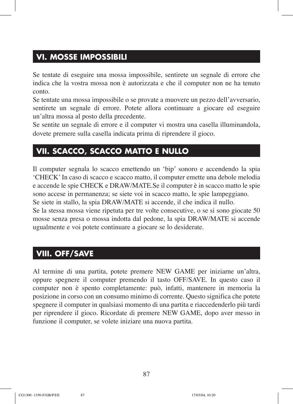 Lexibook CG1300 User Manual | Page 87 / 132