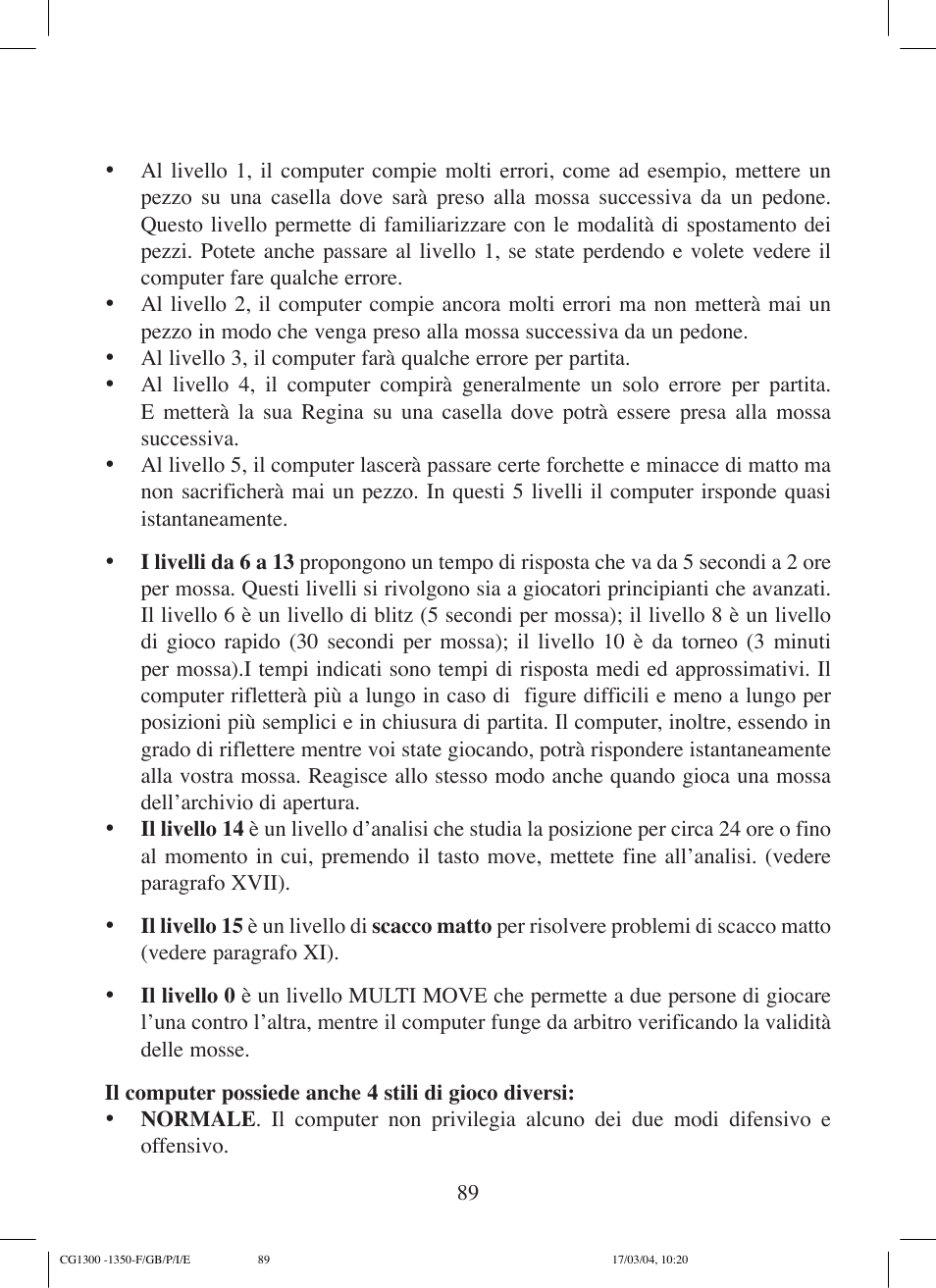 Lexibook CG1300 User Manual | Page 89 / 132