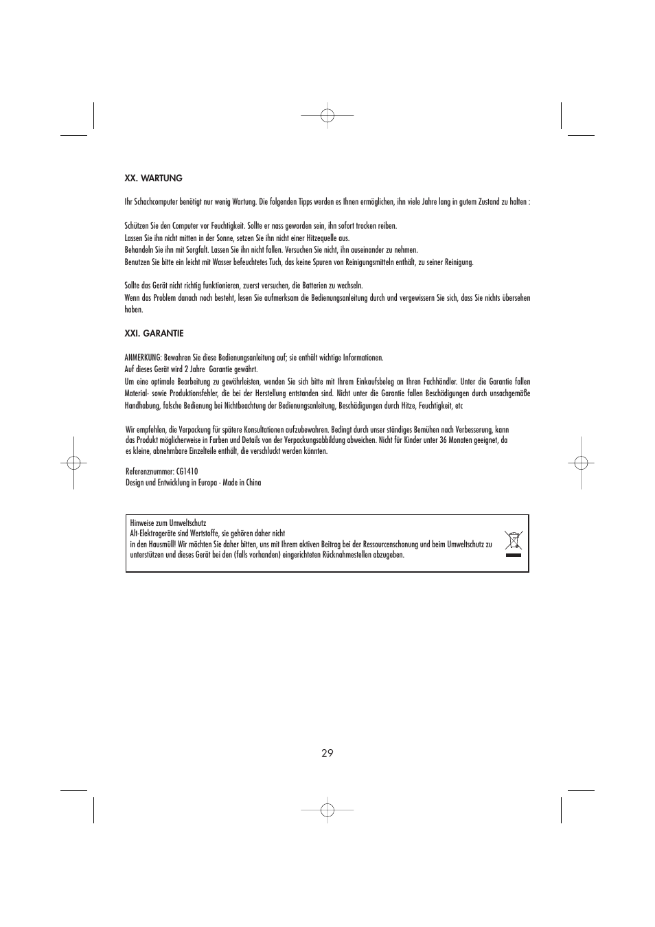 Lexibook CG1410 User Manual | Page 30 / 77