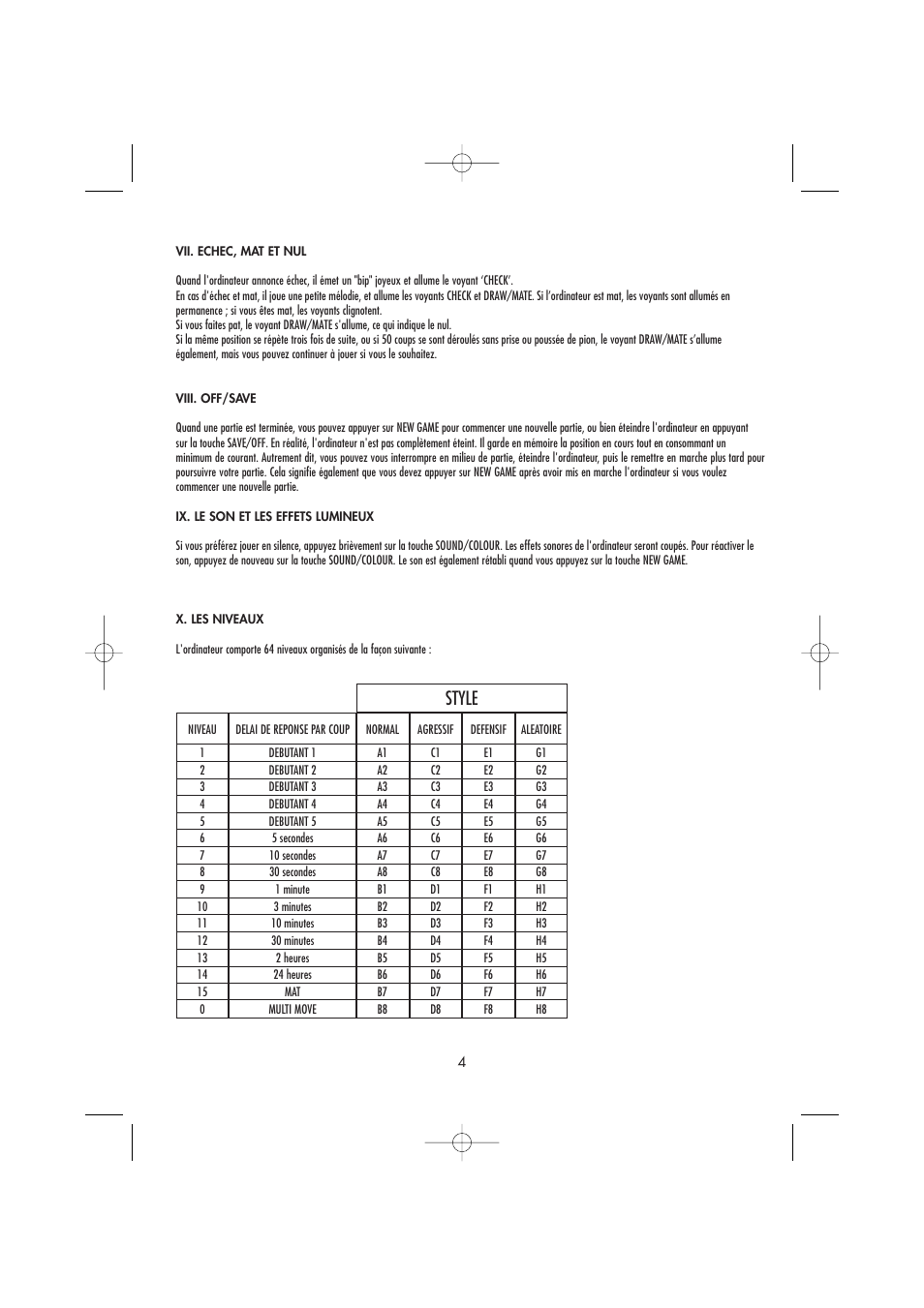 Style | Lexibook CG1410 User Manual | Page 5 / 77