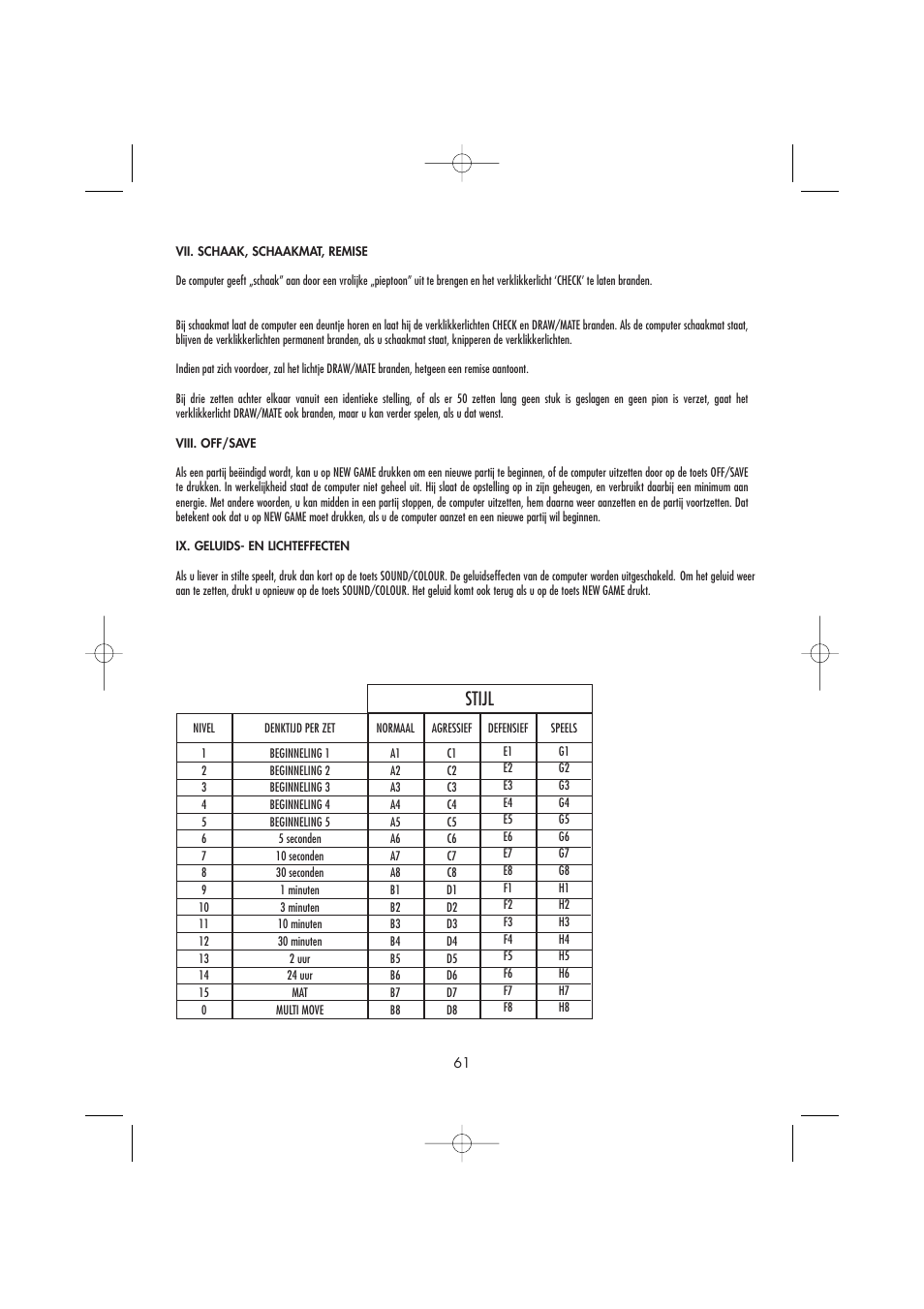 Stijl | Lexibook CG1410 User Manual | Page 62 / 77