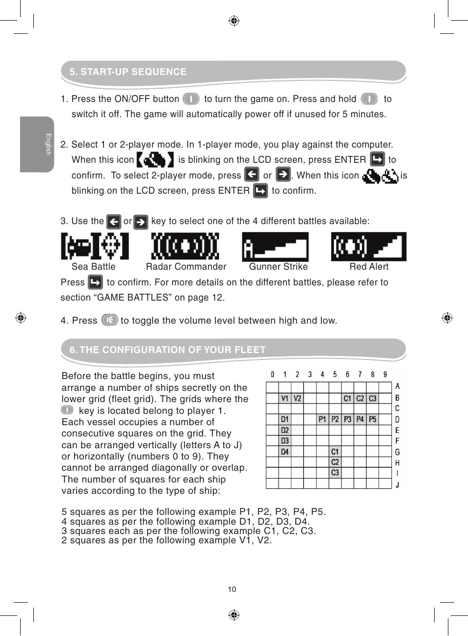 Lexibook GT2000 User Manual | Page 10 / 50