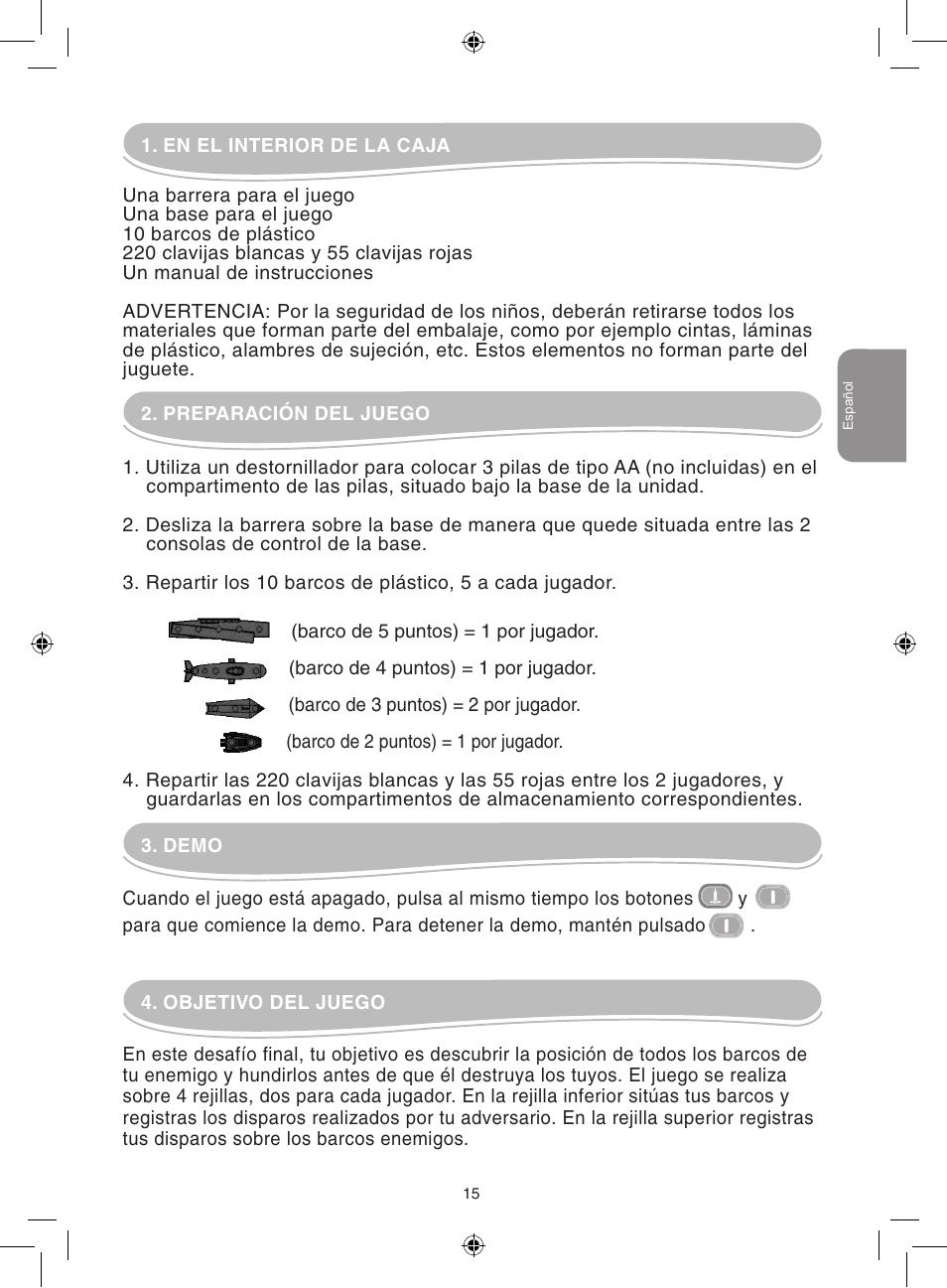 Lexibook GT2000 User Manual | Page 15 / 50