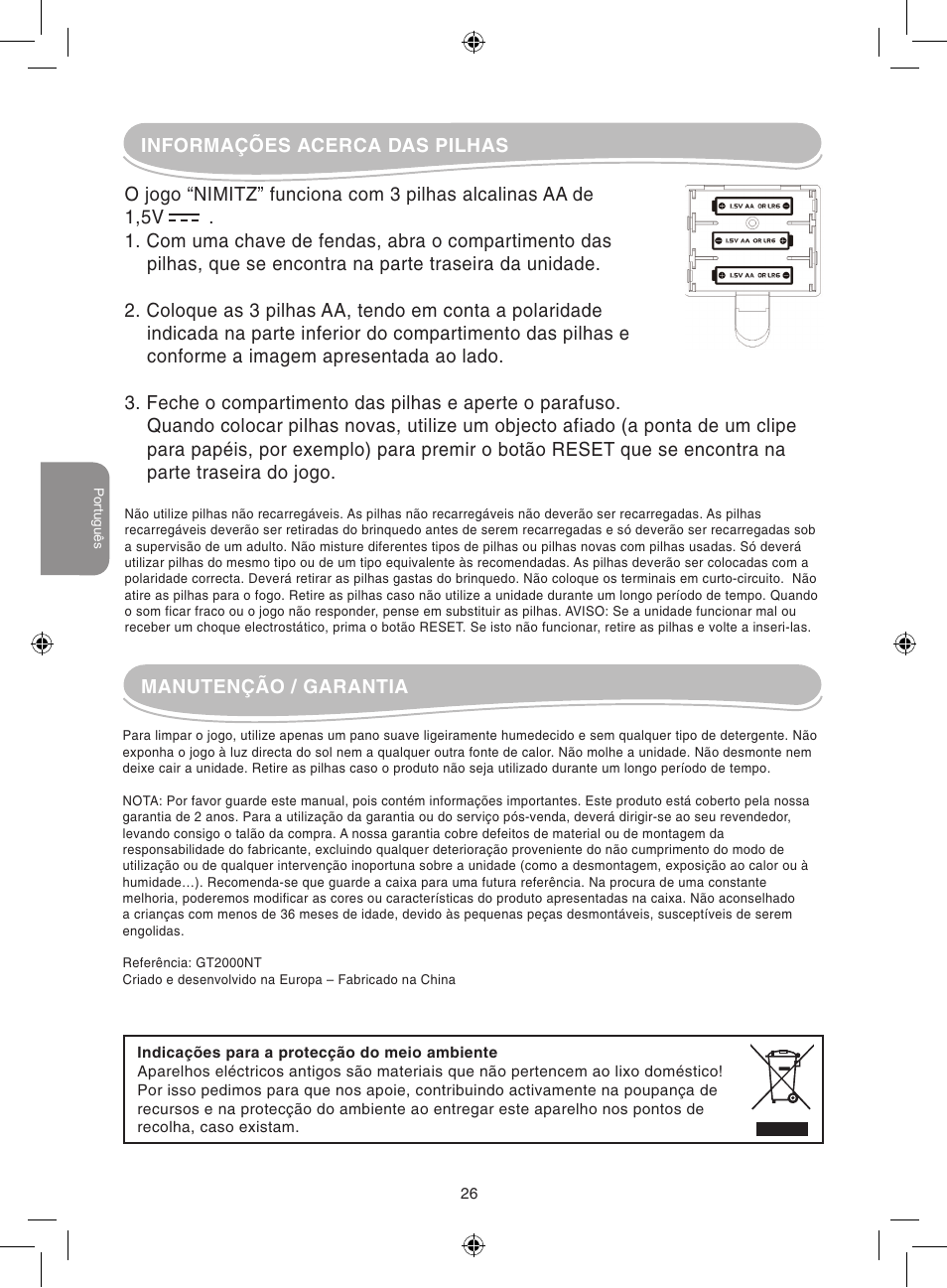 Lexibook GT2000 User Manual | Page 26 / 50
