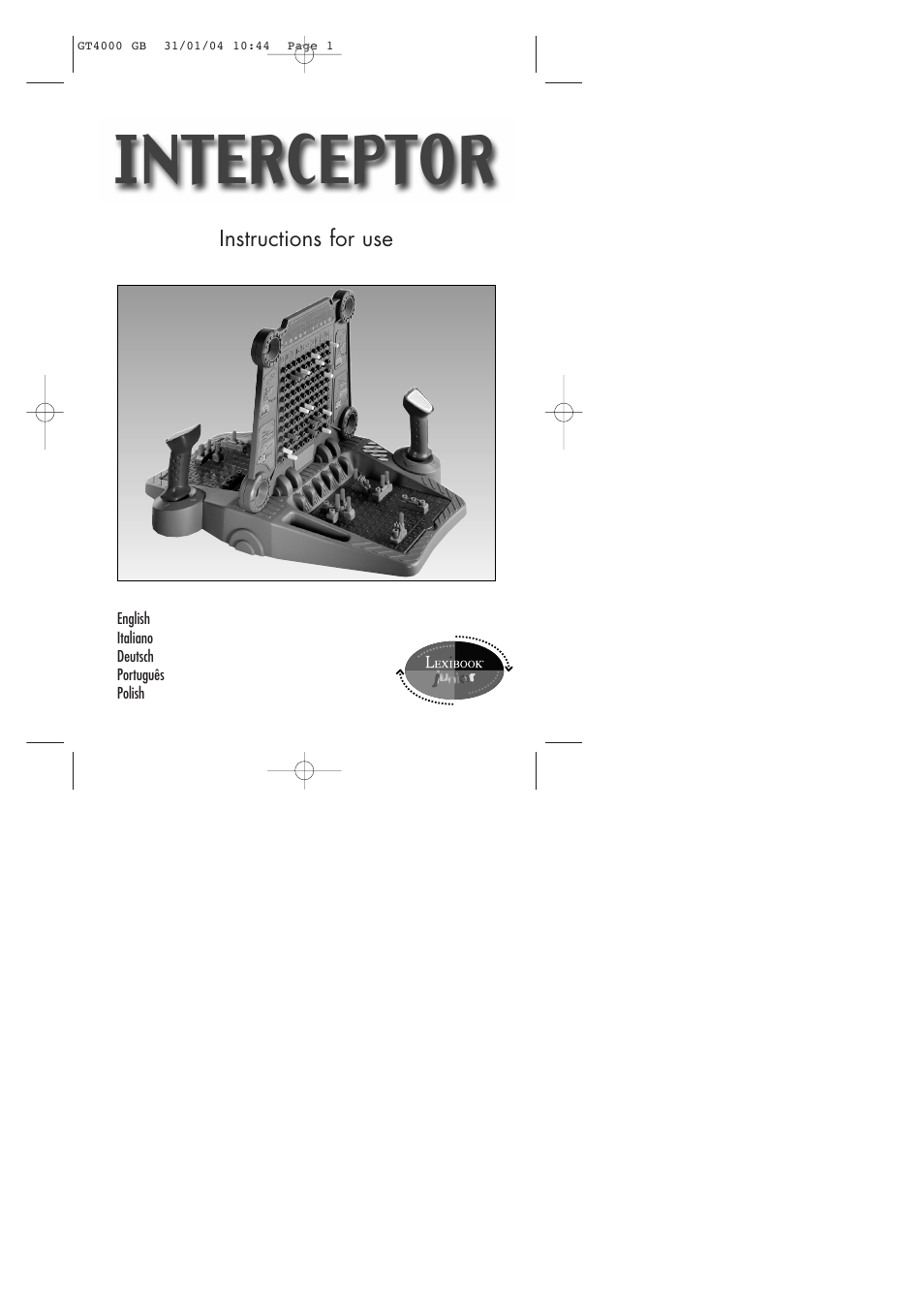 Lexibook GT4000 User Manual | 14 pages