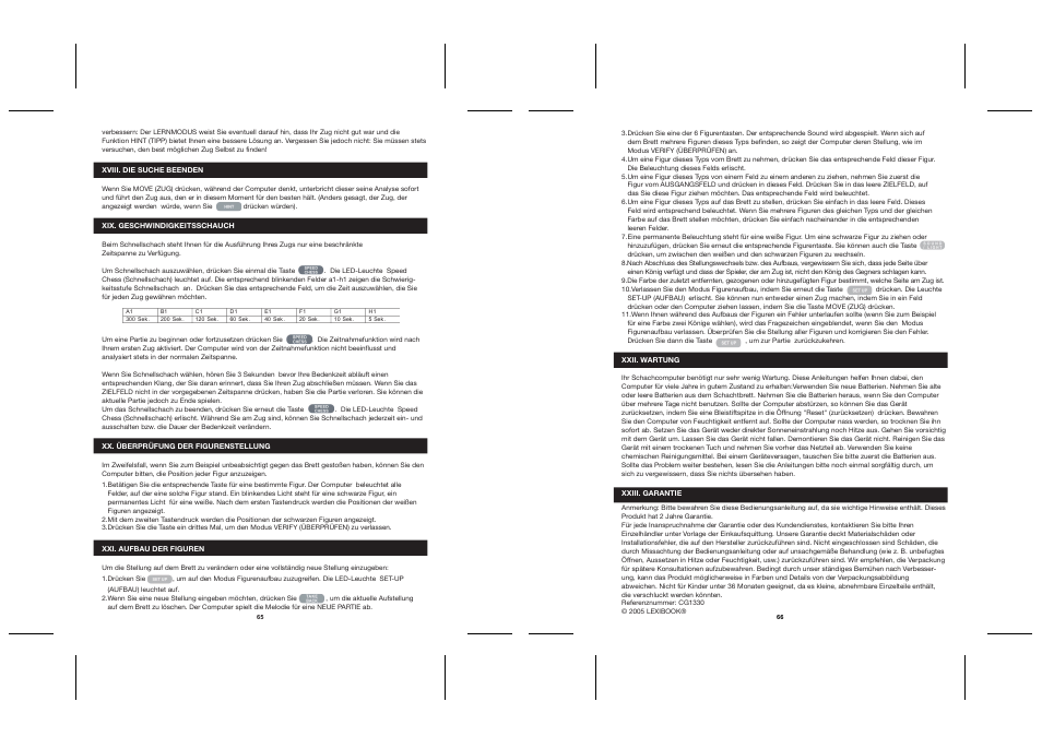Lexibook CG1330 User Manual | Page 33 / 45