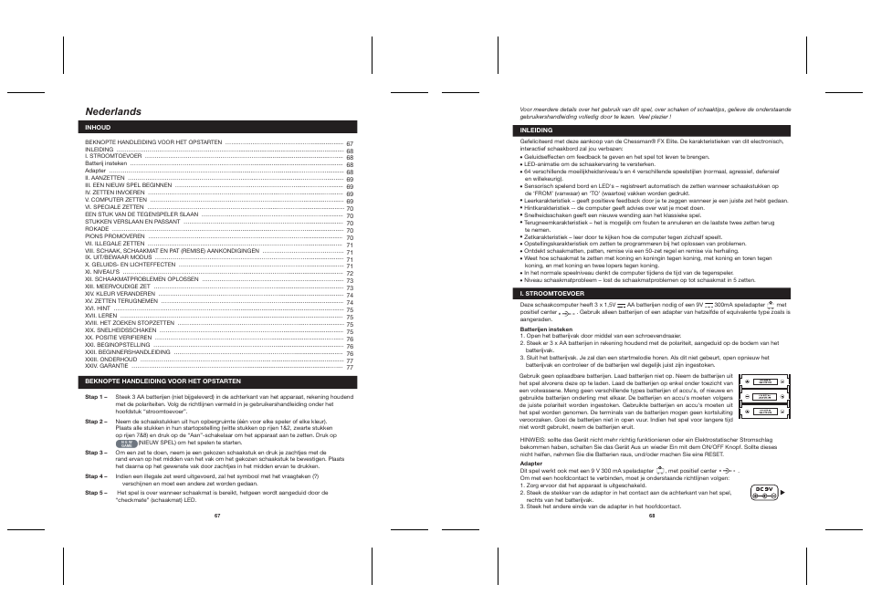 Nederlands | Lexibook CG1330 User Manual | Page 34 / 45