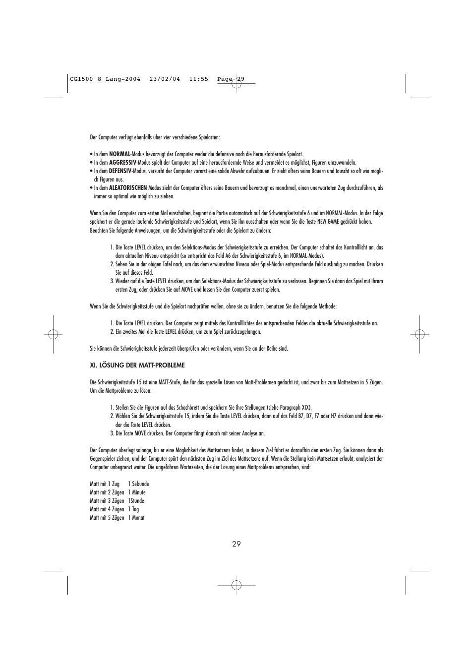 Lexibook CG1500 / CG1550 User Manual | Page 31 / 80