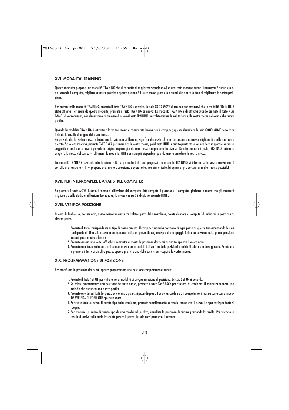 Lexibook CG1500 / CG1550 User Manual | Page 45 / 80