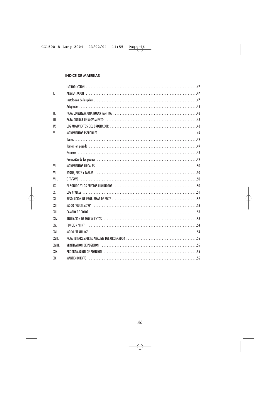 Lexibook CG1500 / CG1550 User Manual | Page 48 / 80