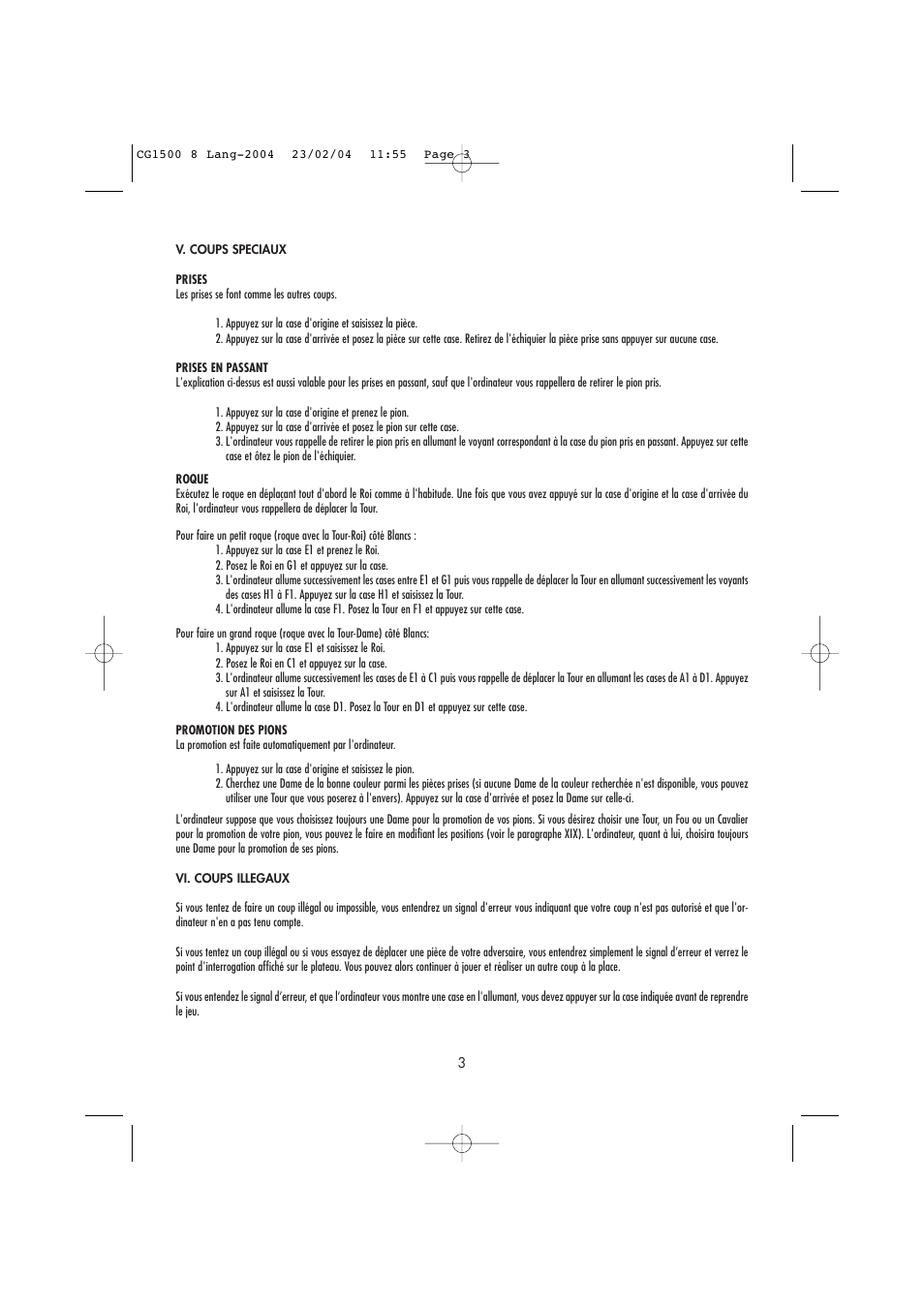 Lexibook CG1500 / CG1550 User Manual | Page 5 / 80