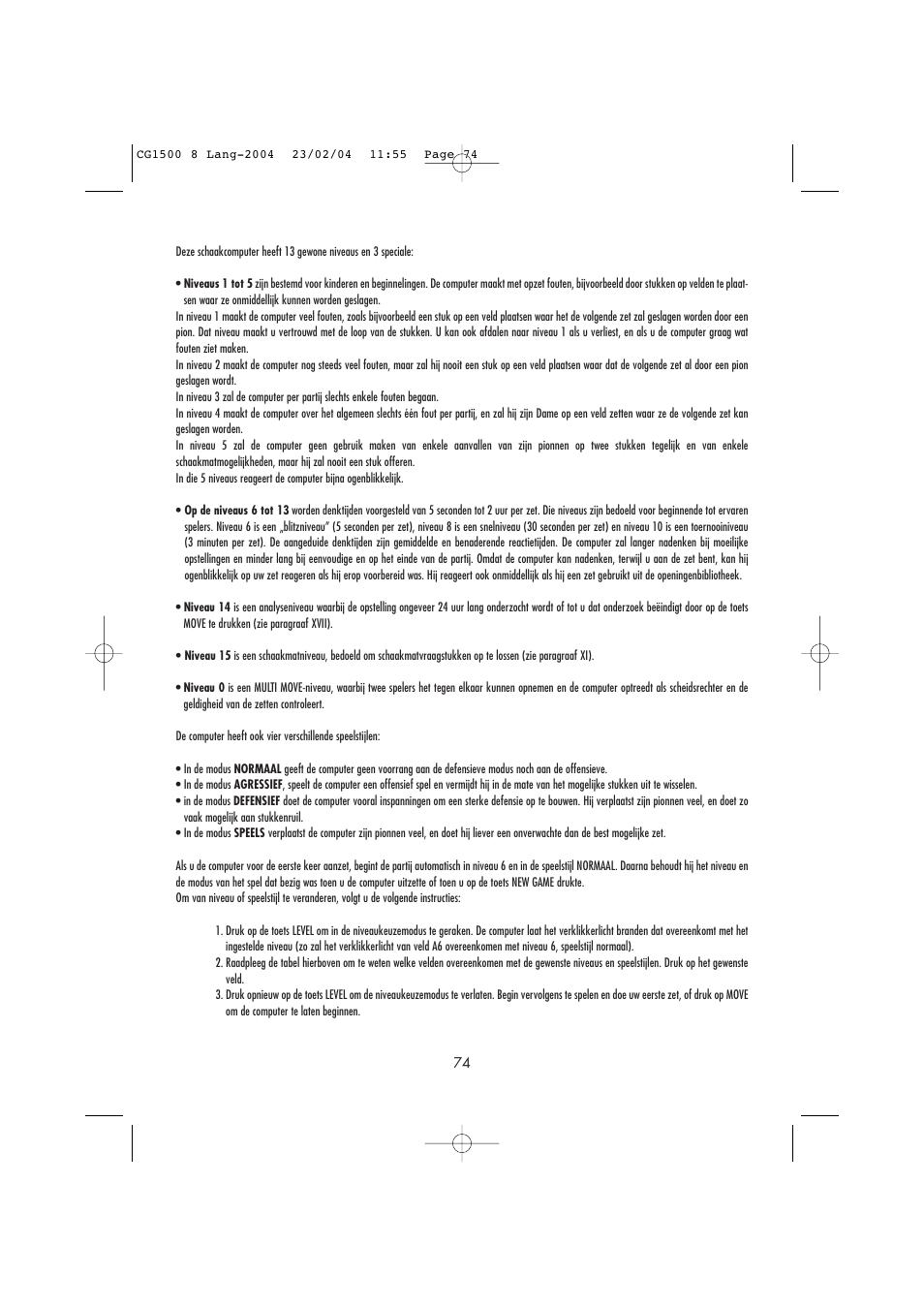 Lexibook CG1500 / CG1550 User Manual | Page 76 / 80