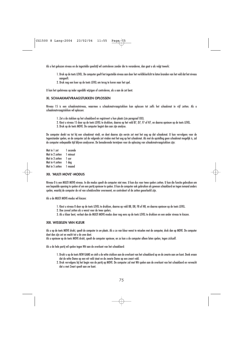 Lexibook CG1500 / CG1550 User Manual | Page 77 / 80