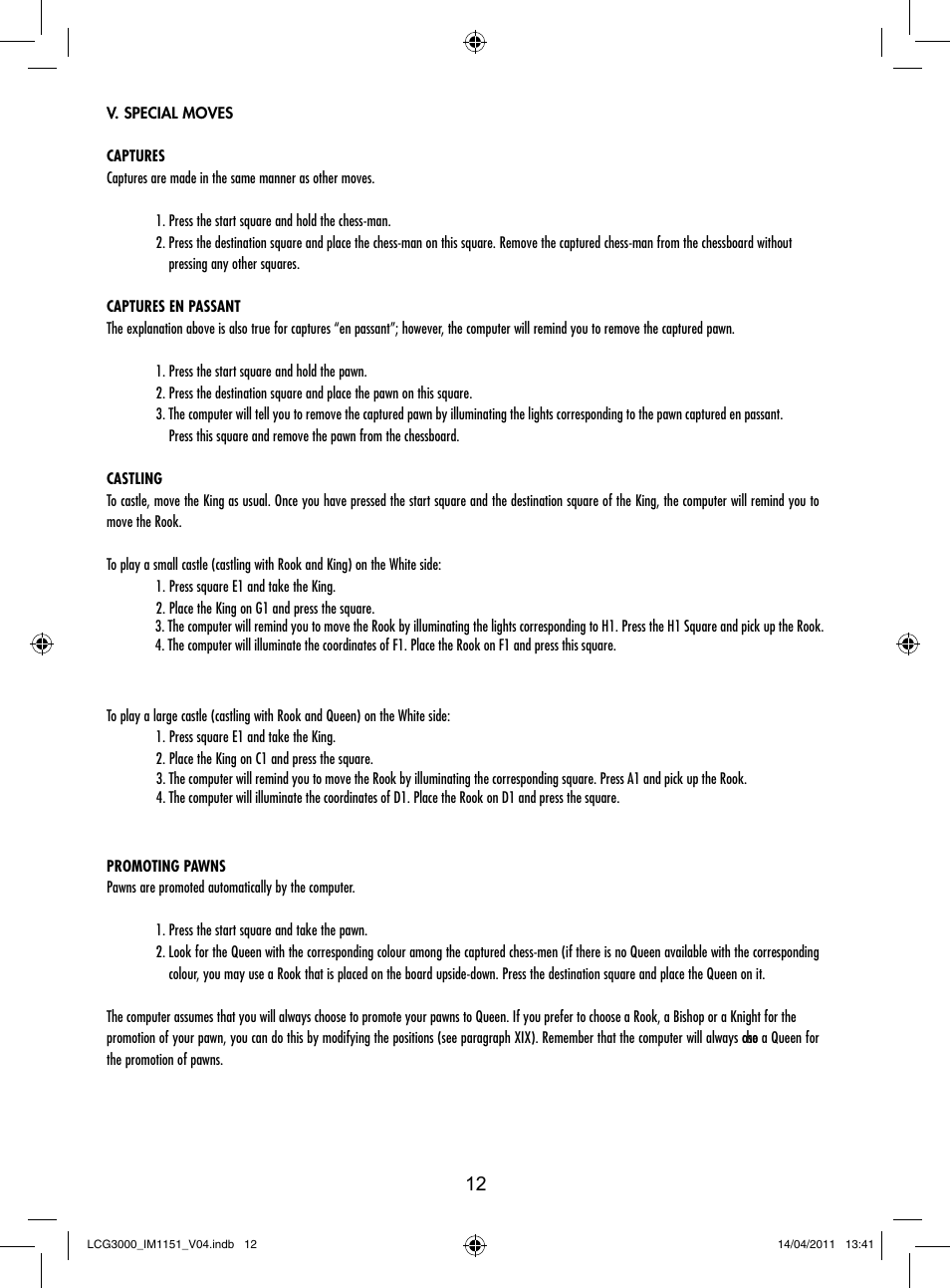 Lexibook LCG3000 User Manual | Page 13 / 77
