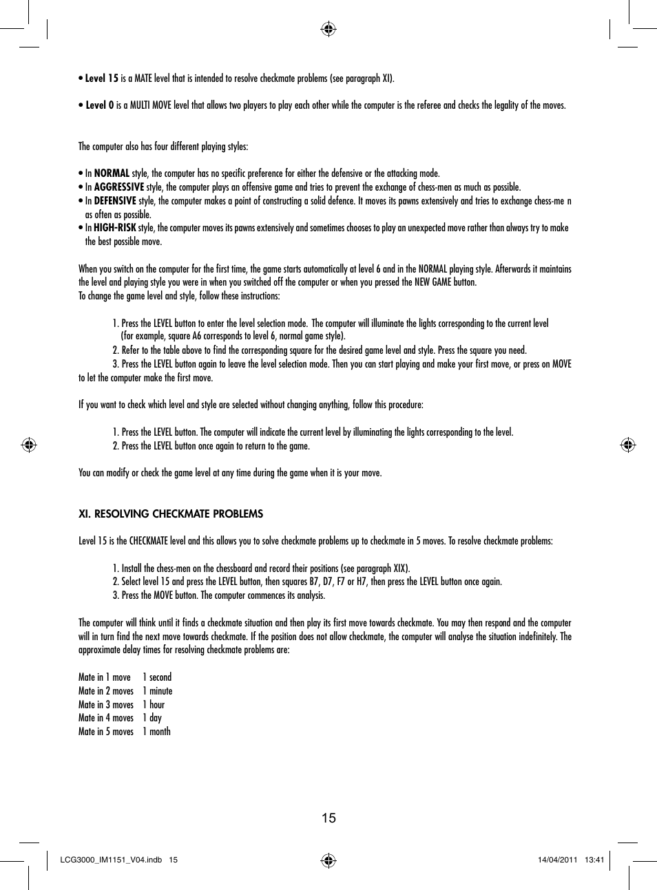 Lexibook LCG3000 User Manual | Page 16 / 77