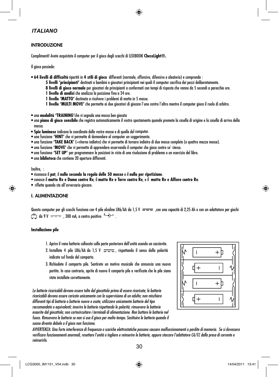 Lexibook LCG3000 User Manual | Page 31 / 77