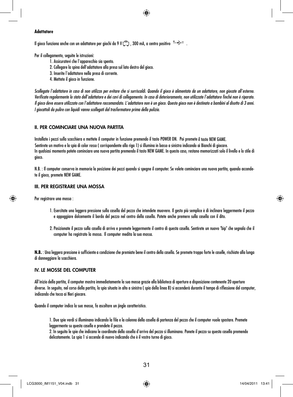 Lexibook LCG3000 User Manual | Page 32 / 77