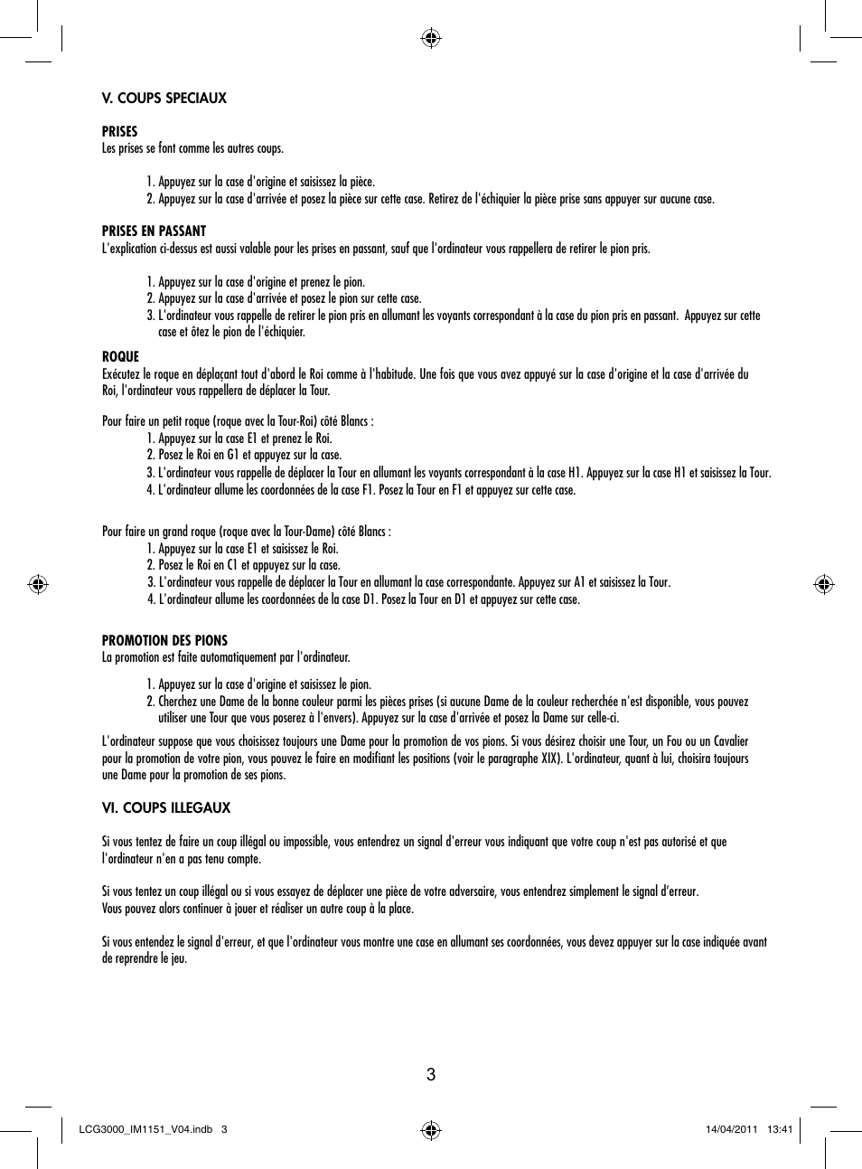 Lexibook LCG3000 User Manual | Page 4 / 77