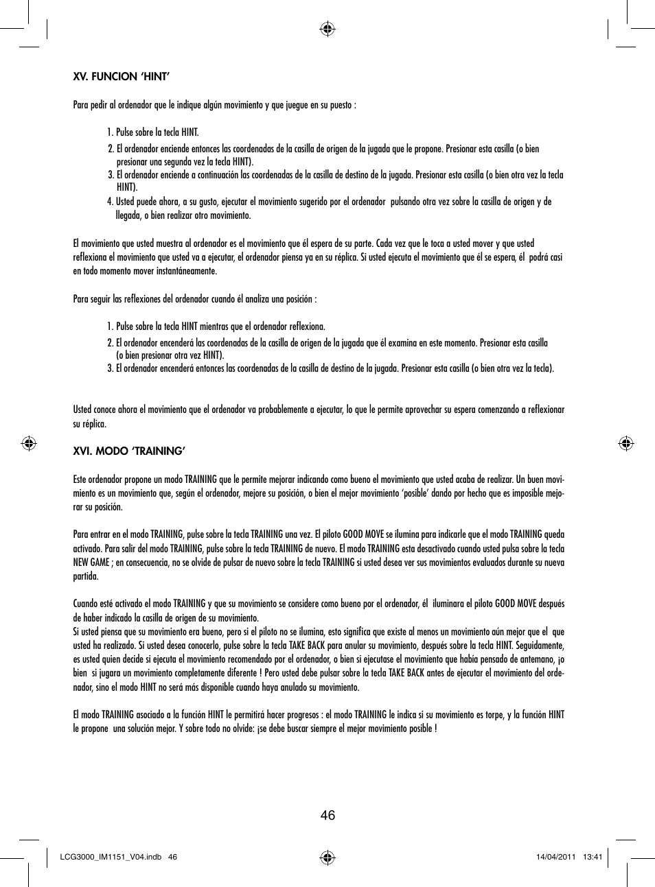 Lexibook LCG3000 User Manual | Page 47 / 77