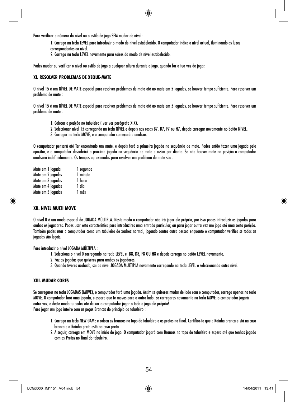 Lexibook LCG3000 User Manual | Page 55 / 77