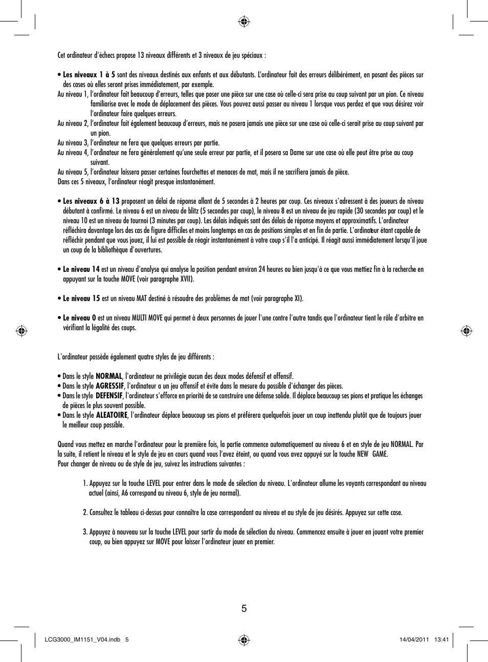 Lexibook LCG3000 User Manual | Page 6 / 77