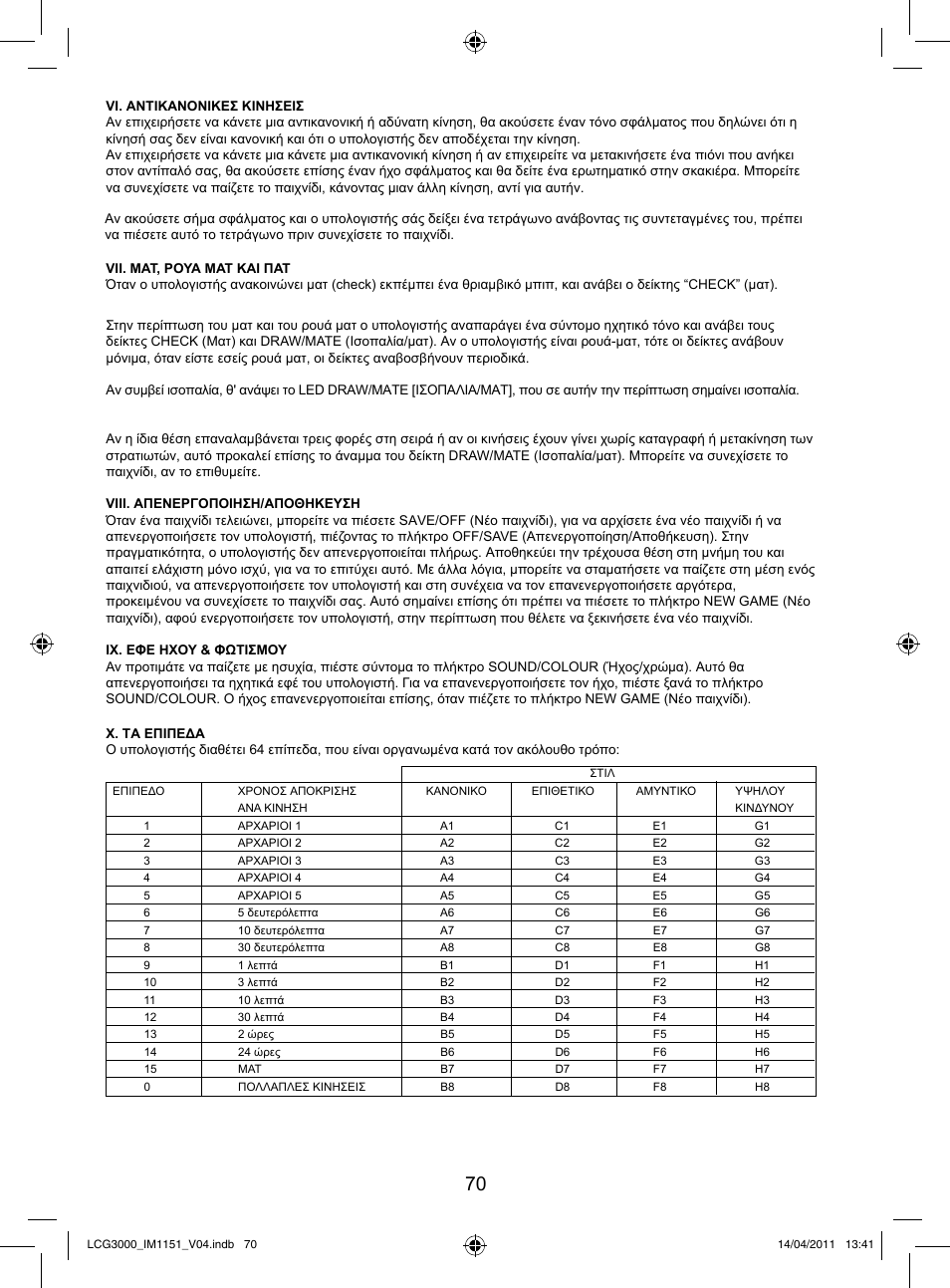 Lexibook LCG3000 User Manual | Page 71 / 77