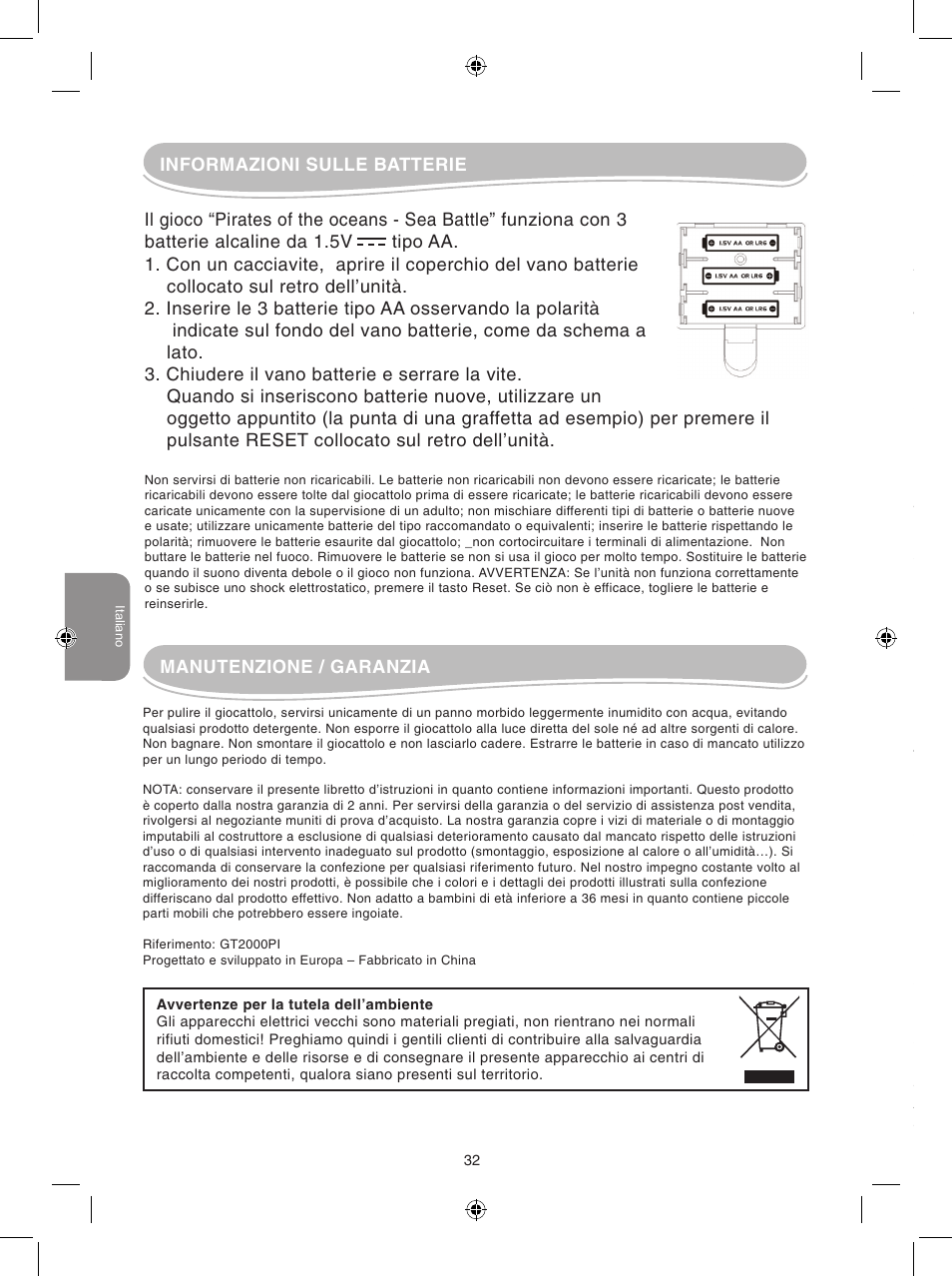 Lexibook GT2000PI User Manual | Page 32 / 51