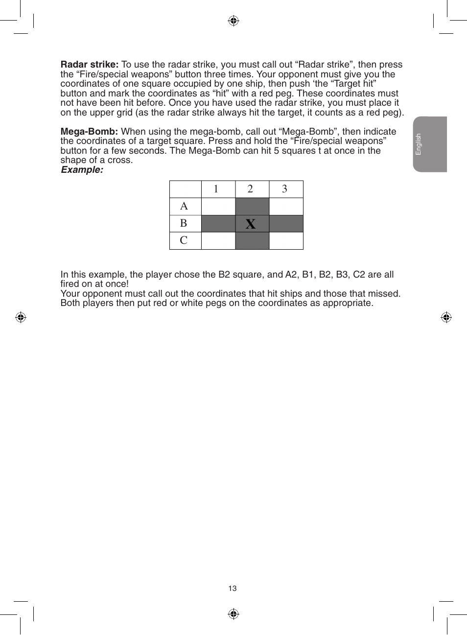 12 3 a b c | Lexibook GT2500 User Manual | Page 13 / 52