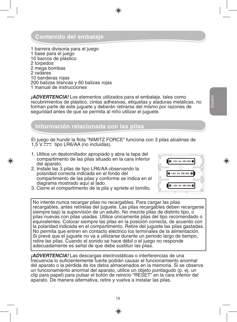 Lexibook GT2500 User Manual | Page 15 / 52