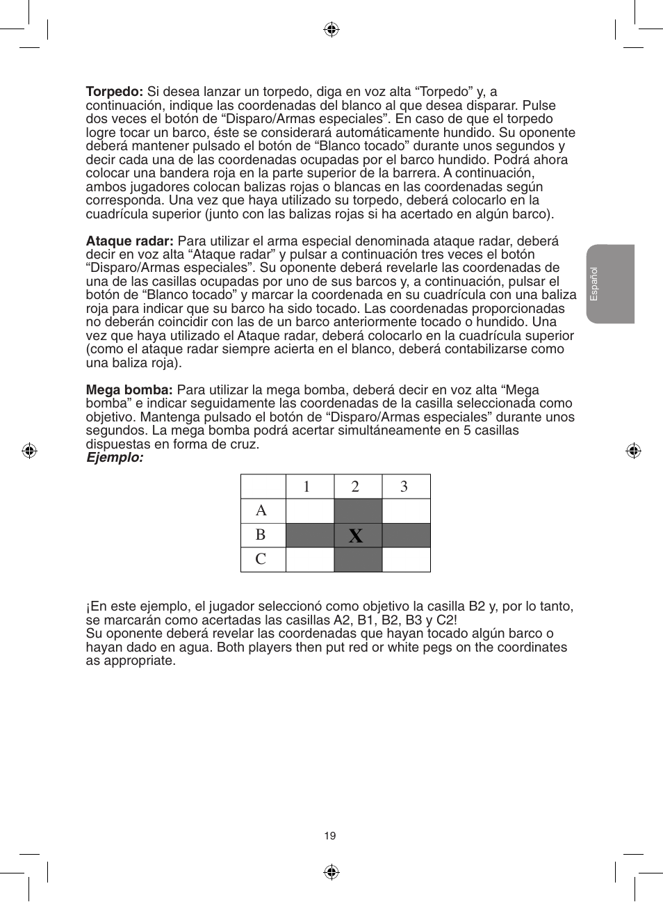 12 3 a b c | Lexibook GT2500 User Manual | Page 19 / 52