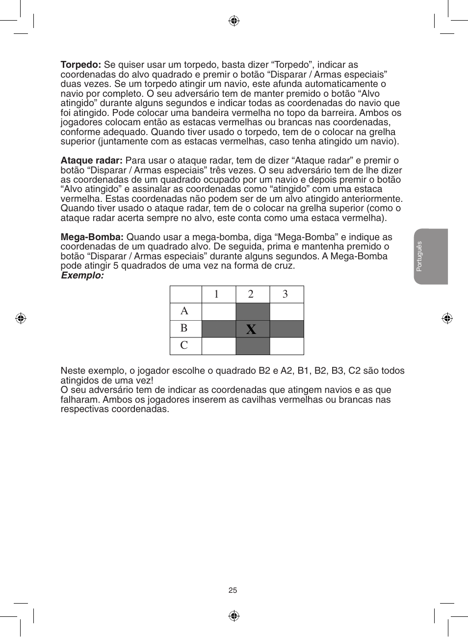 12 3 a b c | Lexibook GT2500 User Manual | Page 25 / 52