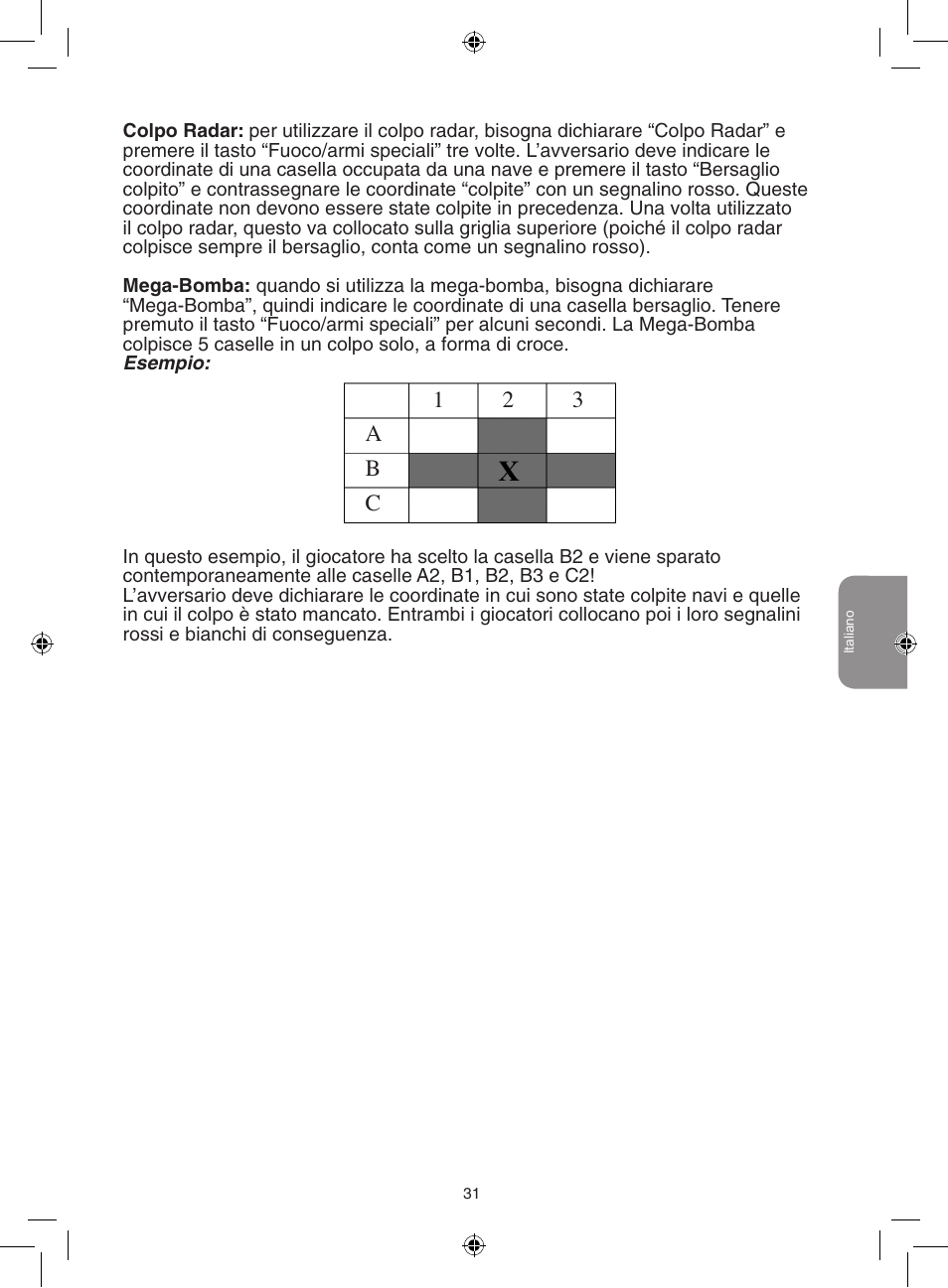 12 3 a b c | Lexibook GT2500 User Manual | Page 31 / 52