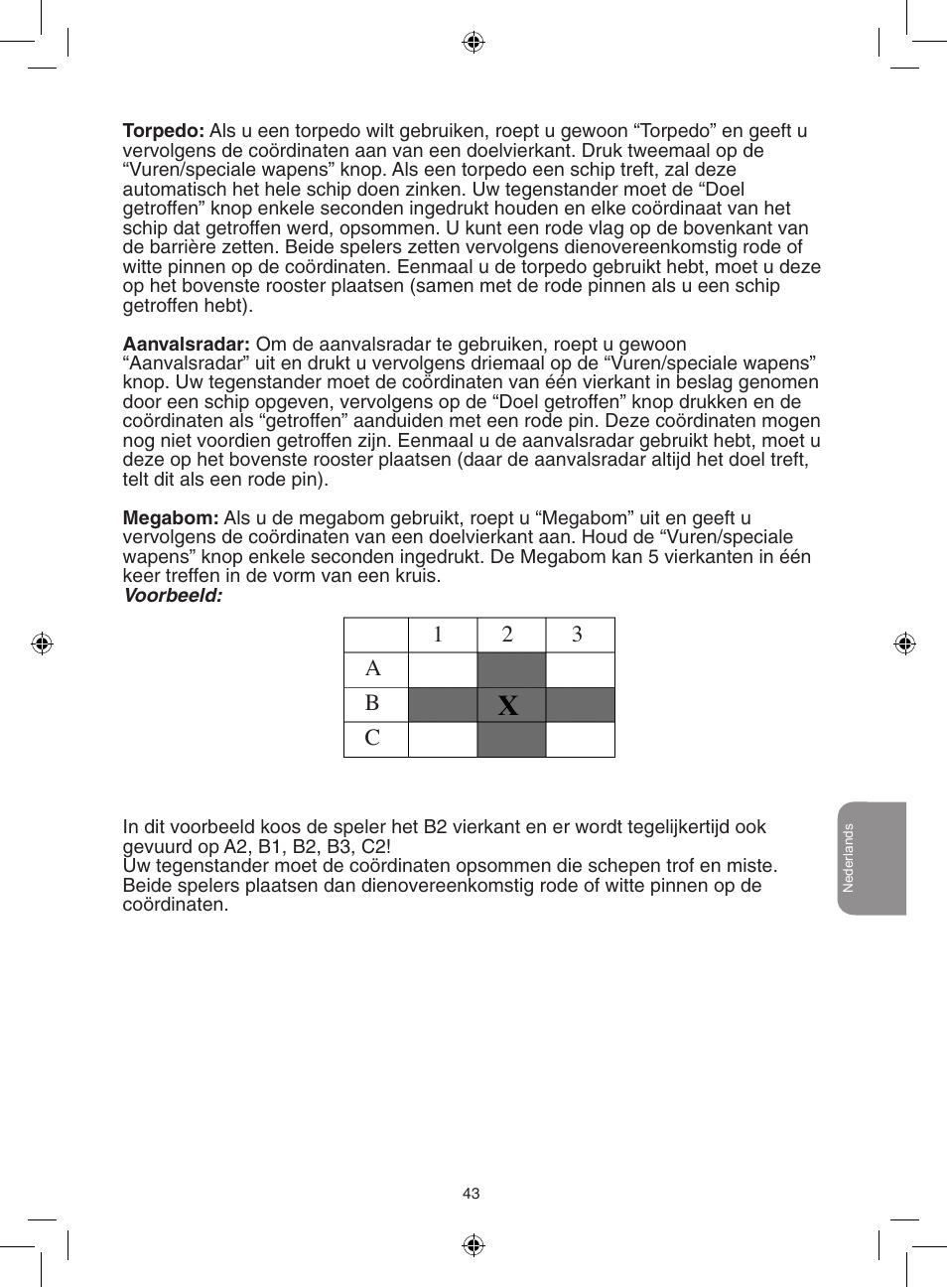 12 3 a b c | Lexibook GT2500 User Manual | Page 43 / 52