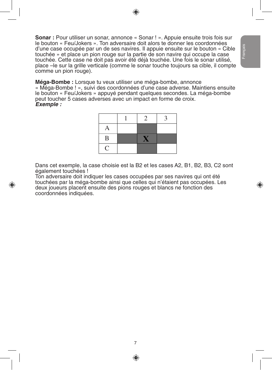 12 3 a b c | Lexibook GT2500 User Manual | Page 7 / 52