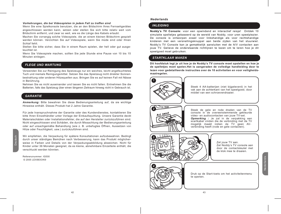 De42_nl43.pdf | Lexibook IG500 User Manual | Page 22 / 29