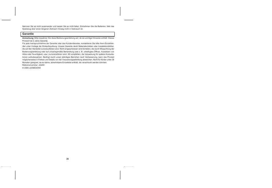 Lexibook JG200 User Manual | Page 15 / 36