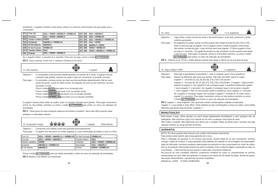 Lexibook JG200 User Manual | Page 19 / 36