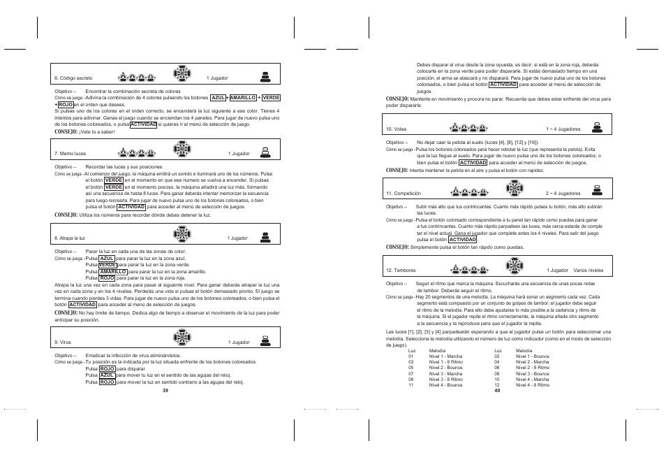Lexibook JG200 User Manual | Page 22 / 36