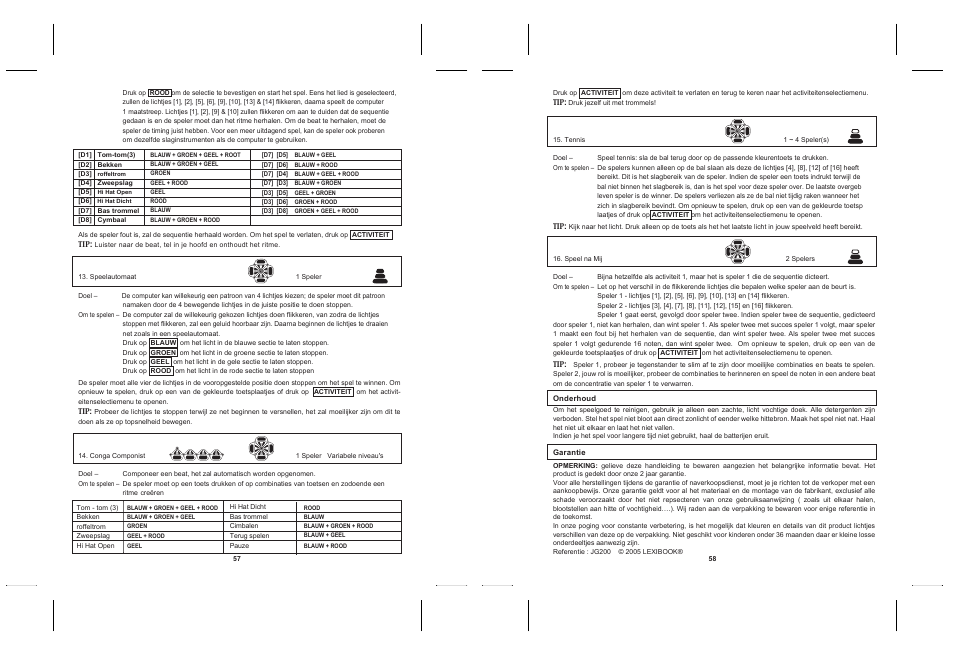 Lexibook JG200 User Manual | Page 31 / 36