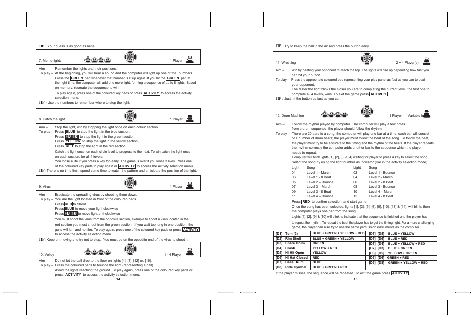 Lexibook JG200 User Manual | Page 9 / 36