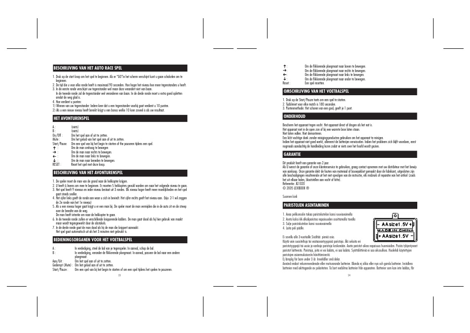 23_24.ai | Lexibook JG1020 User Manual | Page 13 / 19