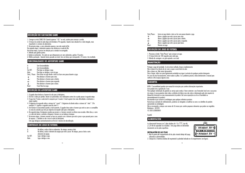 13_14.ai | Lexibook JG1020 User Manual | Page 8 / 19