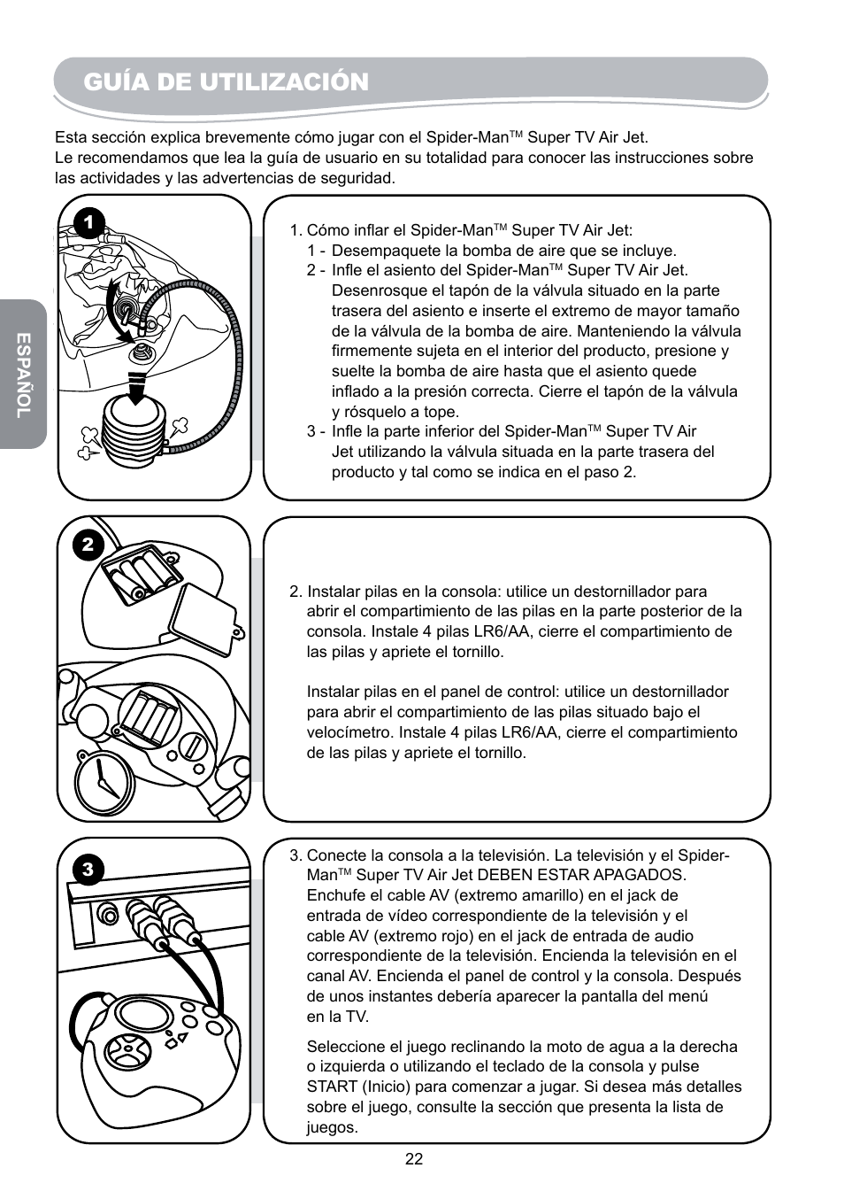 Guía de utilización | Lexibook JG6000SP User Manual | Page 22 / 86