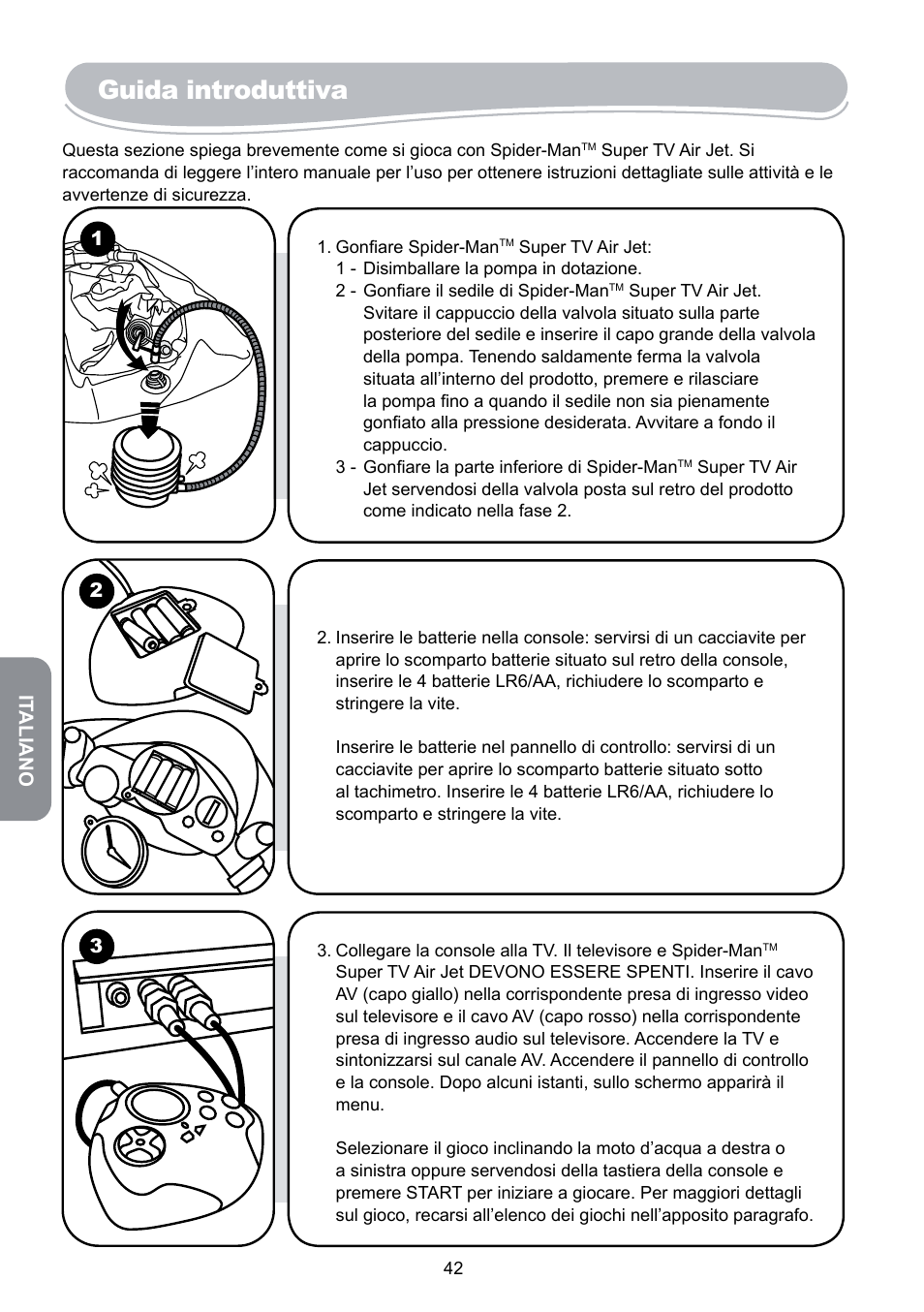 Guida introduttiva | Lexibook JG6000SP User Manual | Page 42 / 86