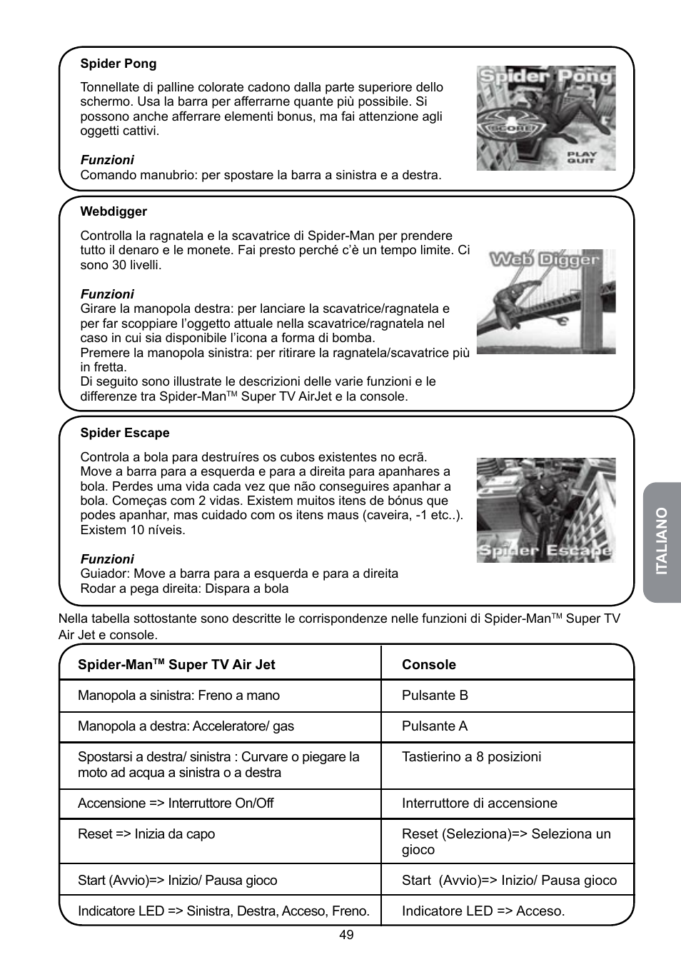 Lexibook JG6000SP User Manual | Page 49 / 86