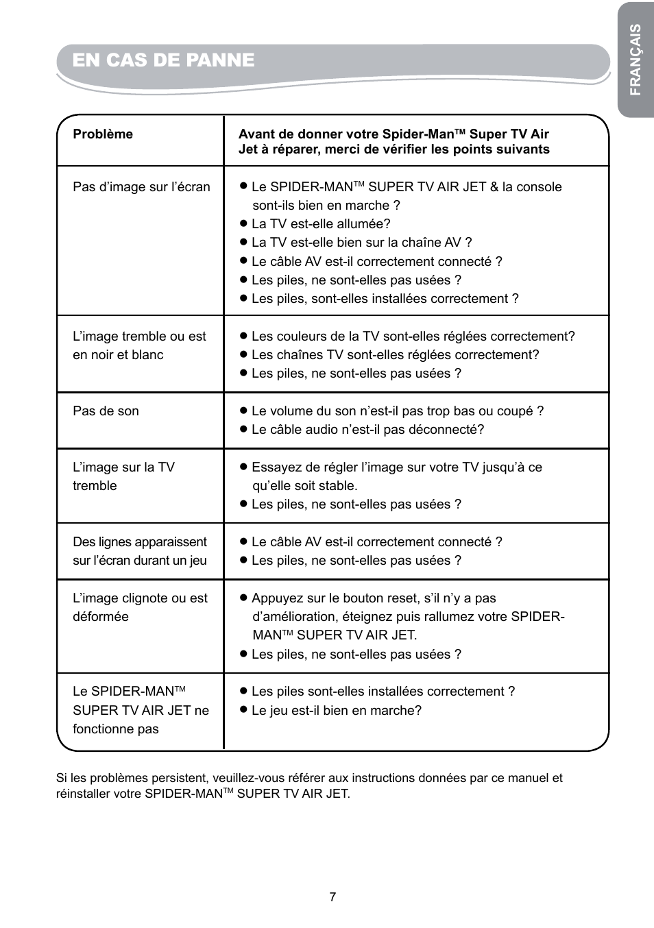 Lexibook JG6000SP User Manual | Page 7 / 86