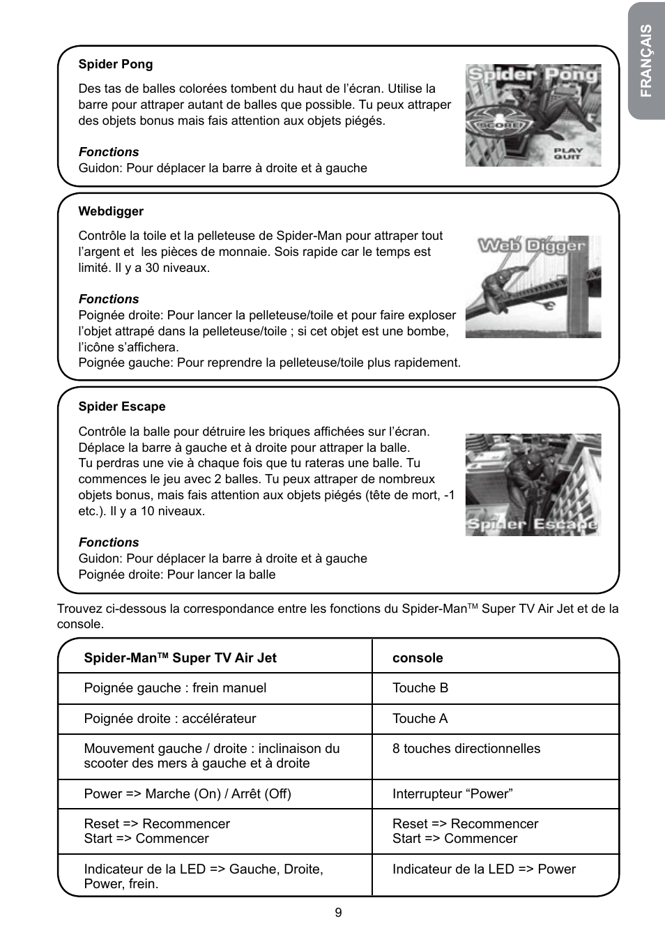 Lexibook JG6000SP User Manual | Page 9 / 86